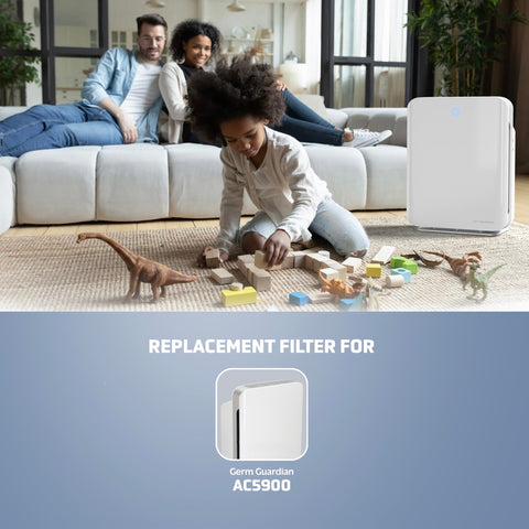 GermGuardian FLT5900 Filter J with activated carbon reduces cooking and pet odors.