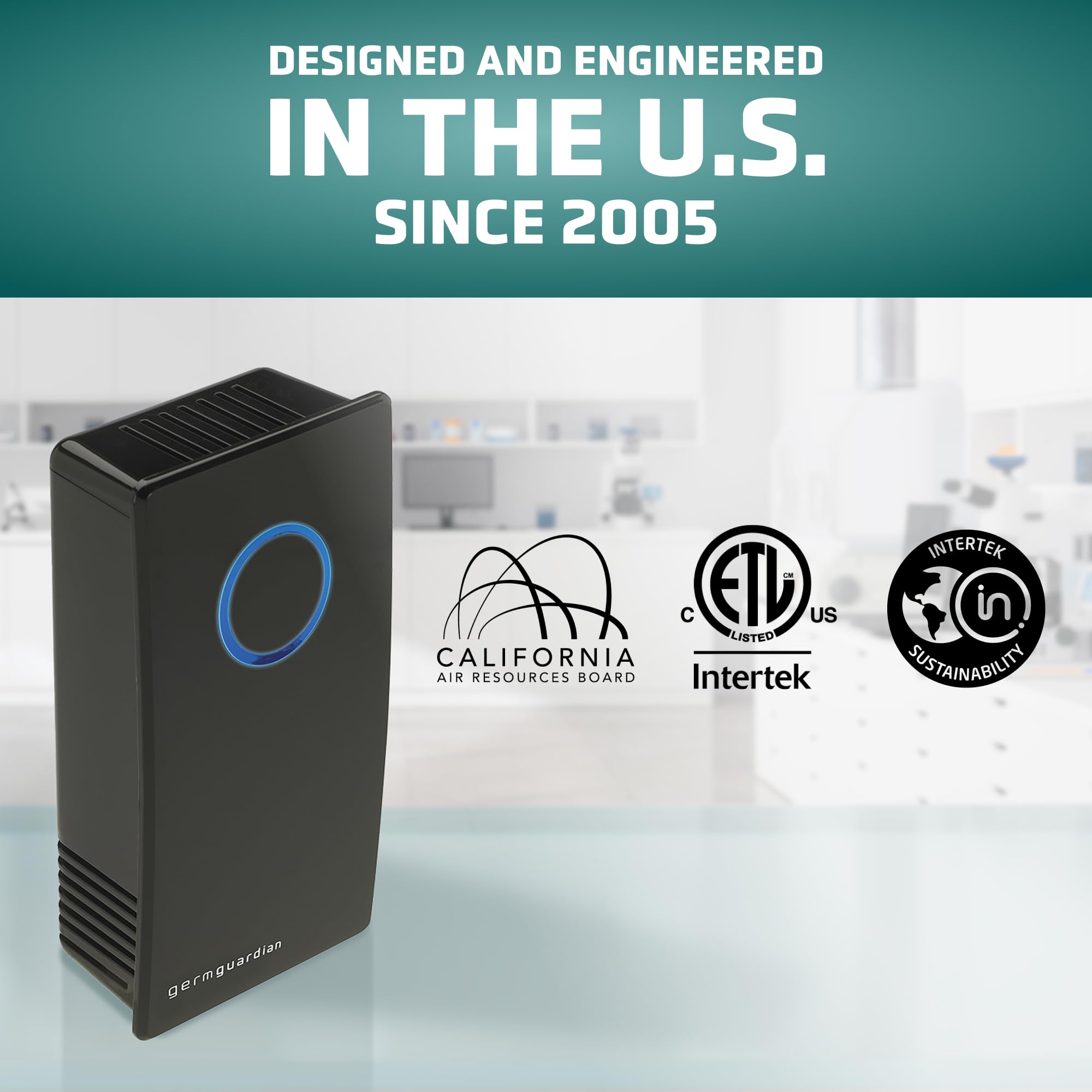 GG1100B UV-C light helps reduce airborne germs in daily spaces.