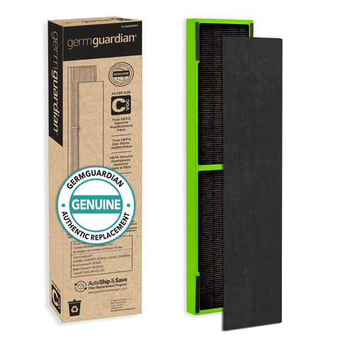 GermGuardian Toxin Clear filter pleats close-up showing dense media for better VOC capture.