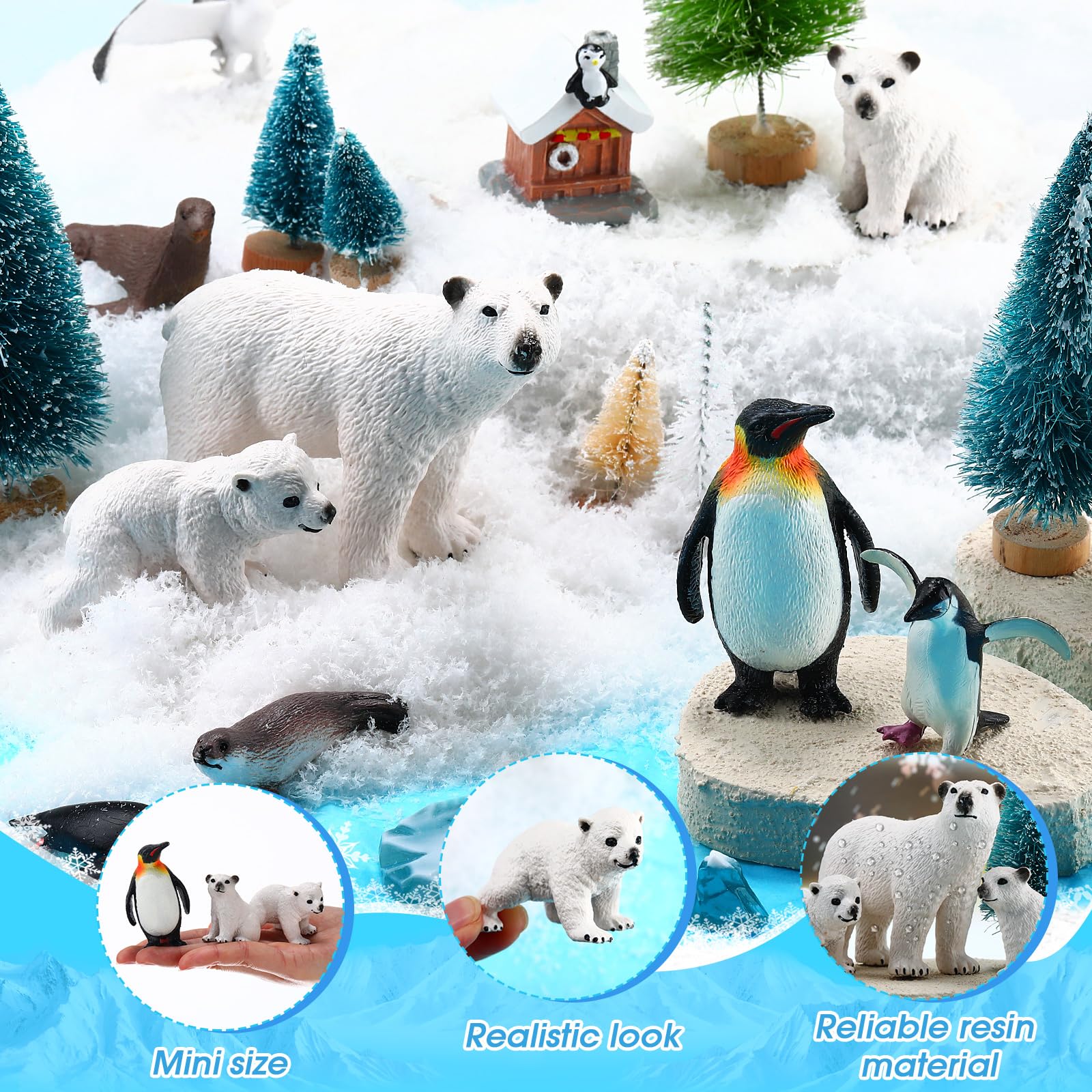 Gerrii Arctic seal figurine complements playful arctic dioramas.