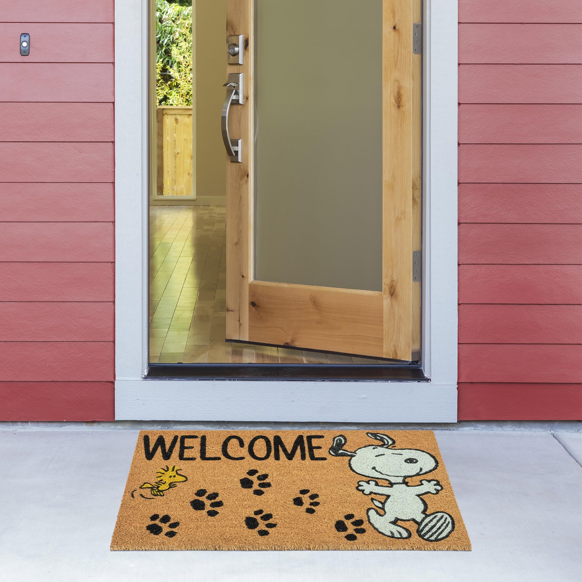 Gertmenian Snoopy design adds playful welcome to entryways.