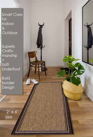 Gertmenian rug border detail highlights the simple border design.