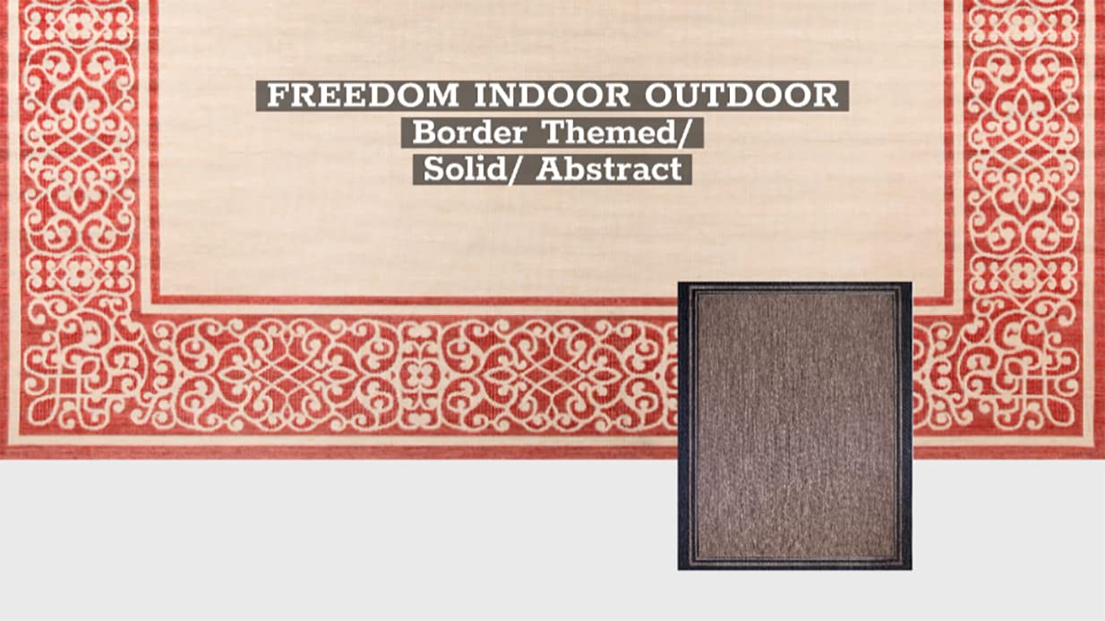 Gertmenian UV stabilized polypropylene rug built for sun and rain.