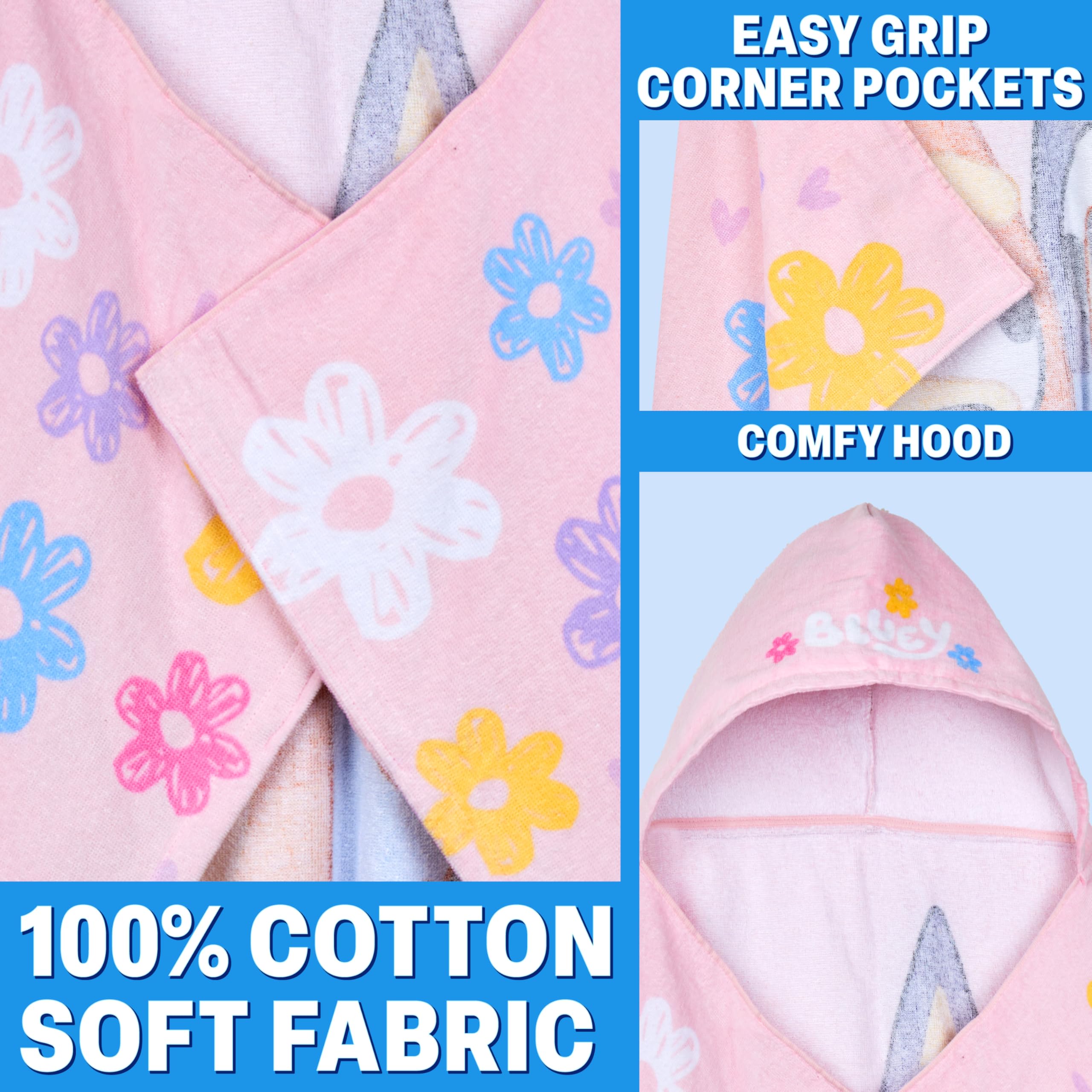 Get Trend Bluey soft absorbent cotton towel for gentle drying