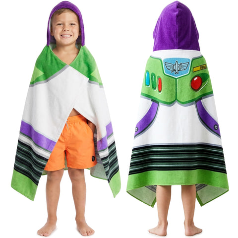 Get Trend Buzz Lightyear hooded towel for kids, cozy wrap after bath or swim