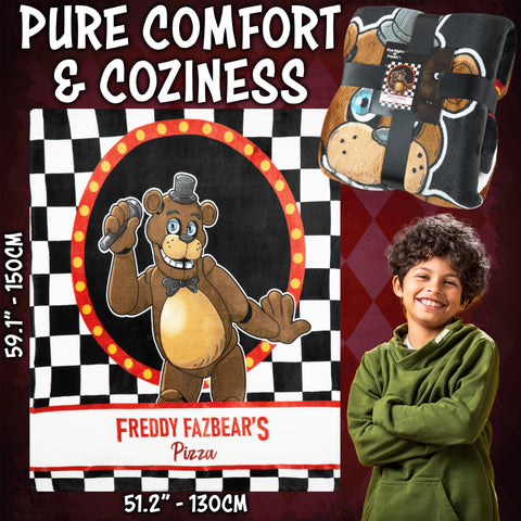 Get Trend FNAF blanket gift-ready packaging ideal for fans.