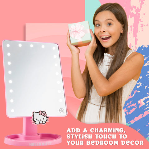 Get Trend Hello Kitty vanity mirror with easy touch light button