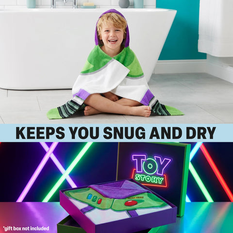 Vibrant Buzz Lightyear print towel, great for pool or beach days