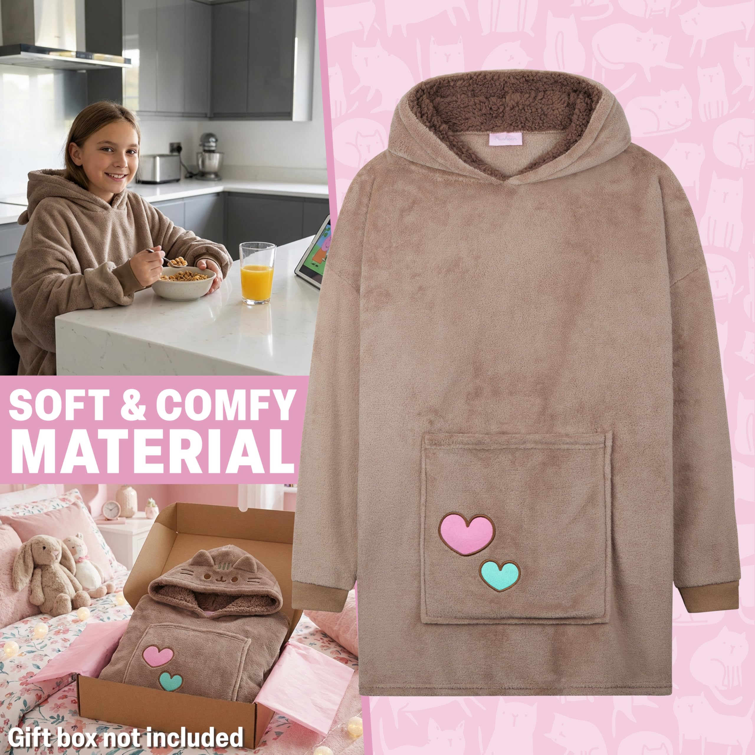 Get Trend large kangaroo pocket detail, convenient for snacks or small items.