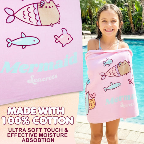 Large 49.2 x 29.5 inch towel for kids and tweens