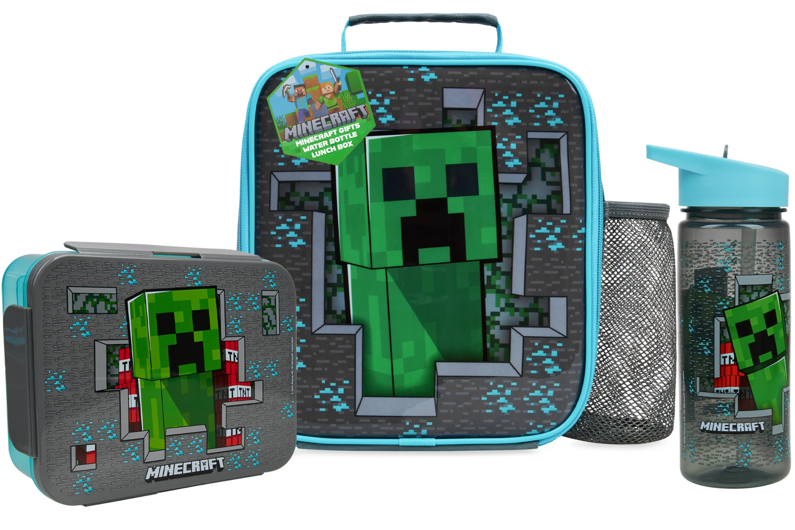 Get Trend Minecraft lunch bag featuring Creeper print for kid friendly meals on the go