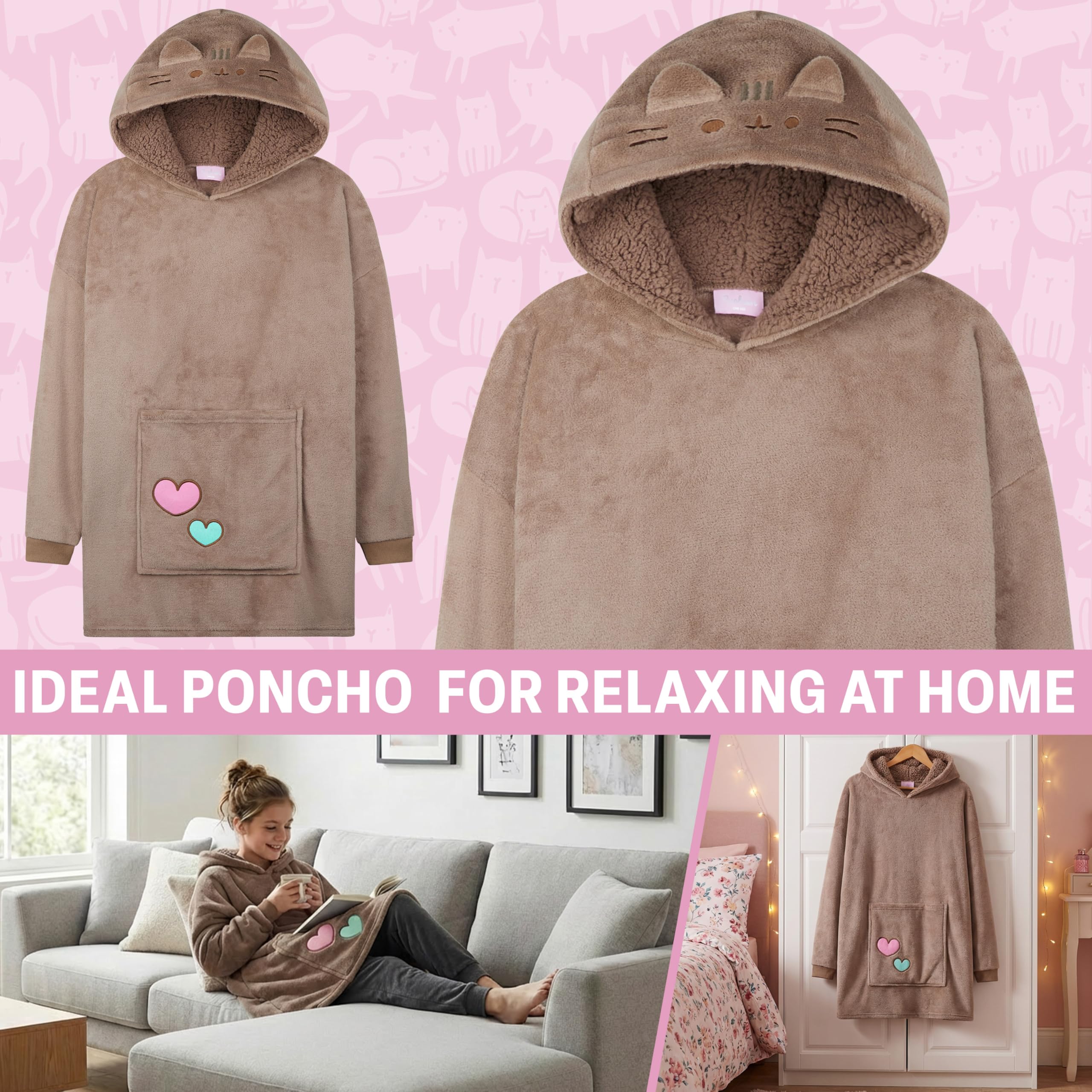 Get Trend sherpa hood lining close-up highlighting warmth and soft comfort.