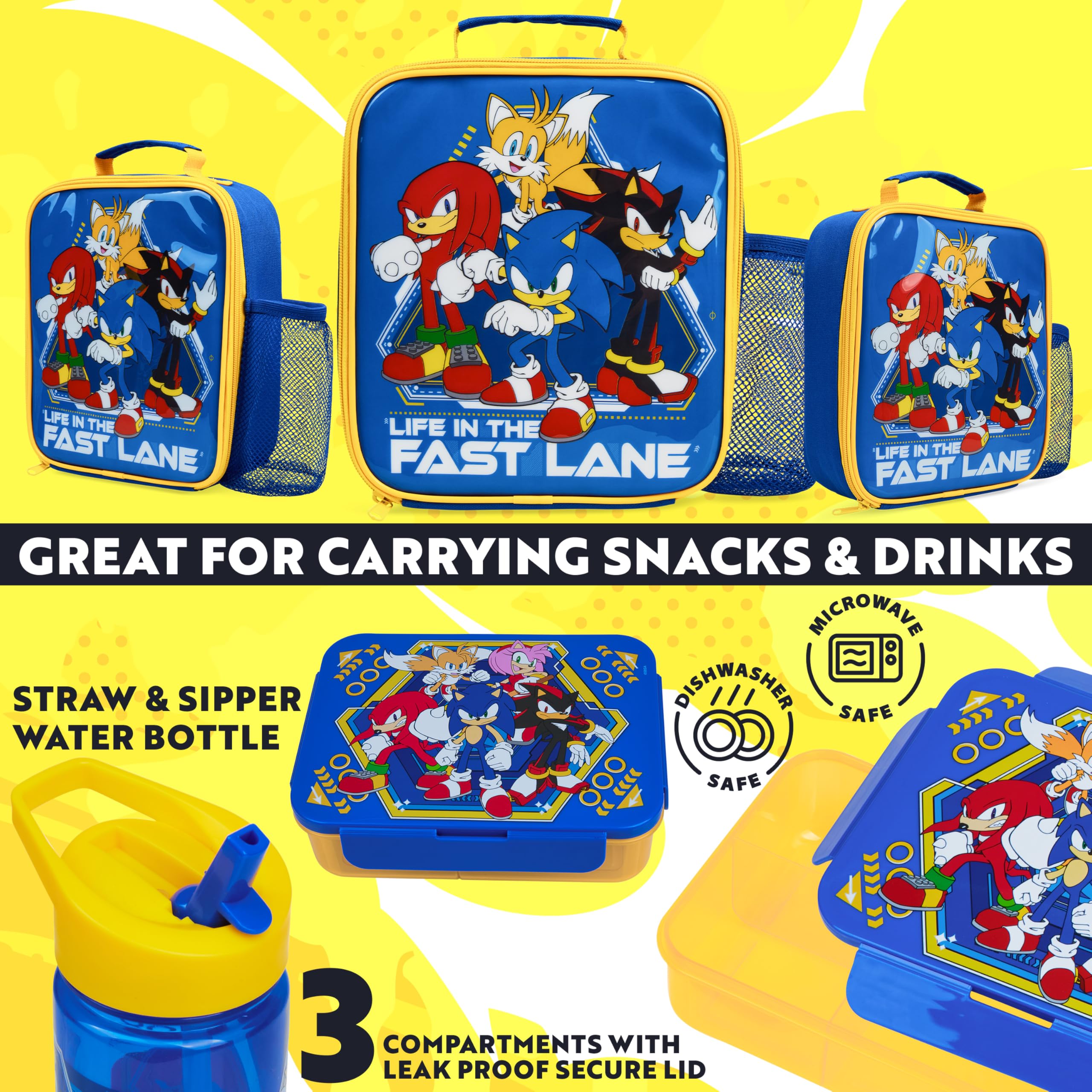 Get Trend Sonic bento box with compartments for balanced portions