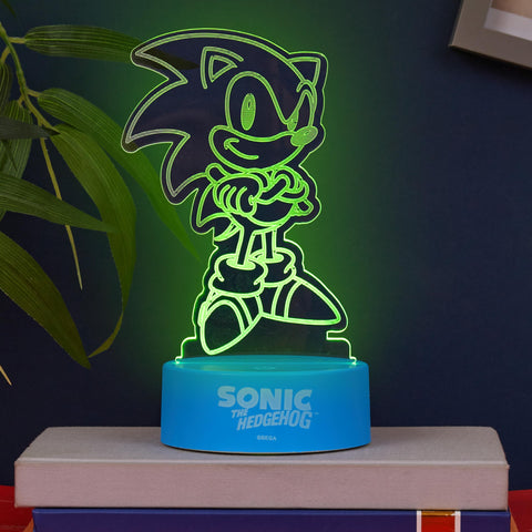 Get Trend Sonic The Hedgehog night light battery-ready option for portable use.