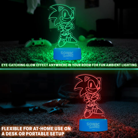 Get Trend Sonic The Hedgehog night light USB powered for desks and dorm setups.