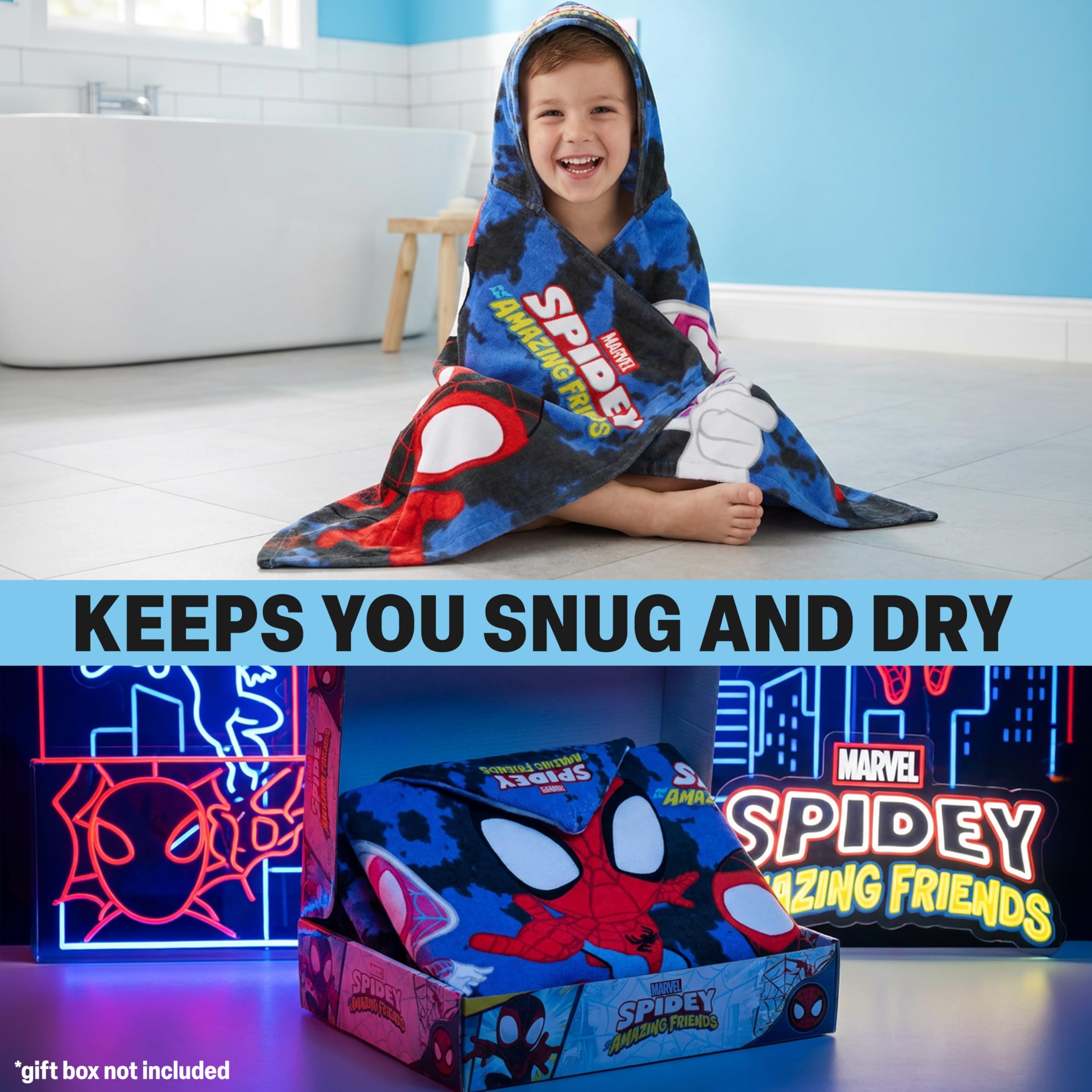 Get Trend Spidey gift towel for boys, ideal for birthdays and holidays.