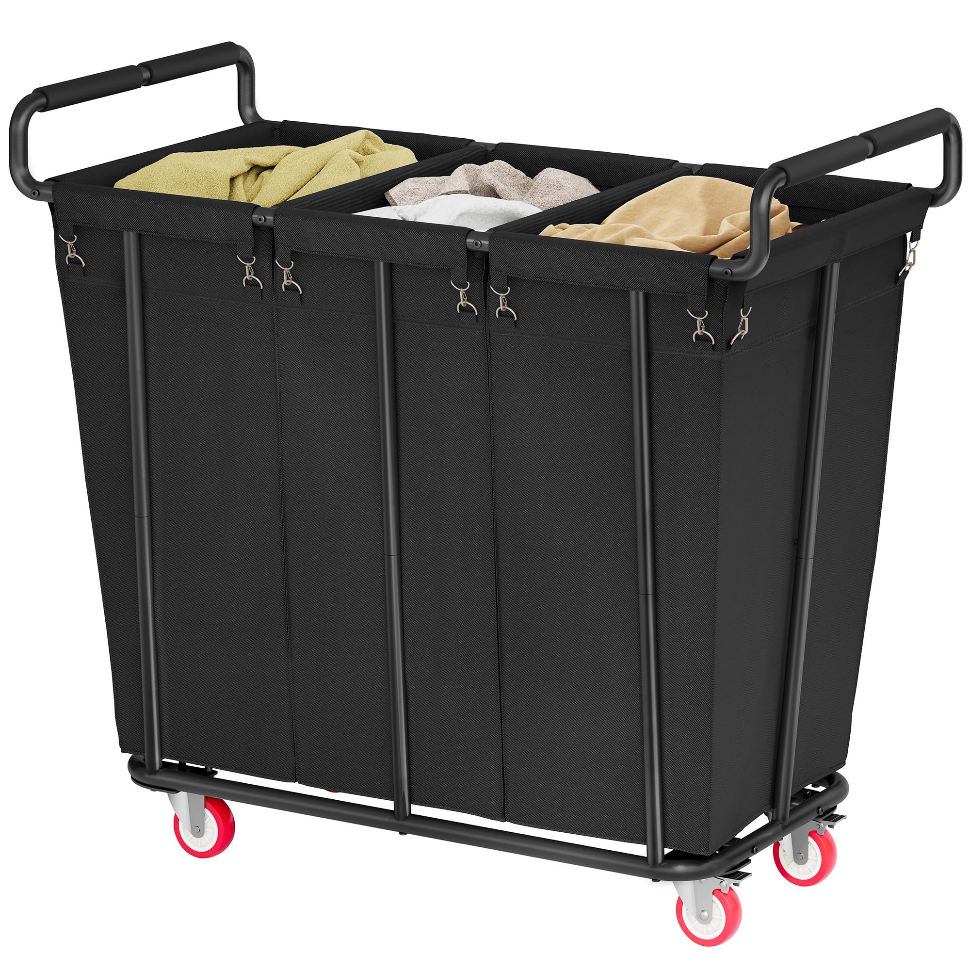 Gewudraw 360L rolling laundry hamper with wheels for easy transport
