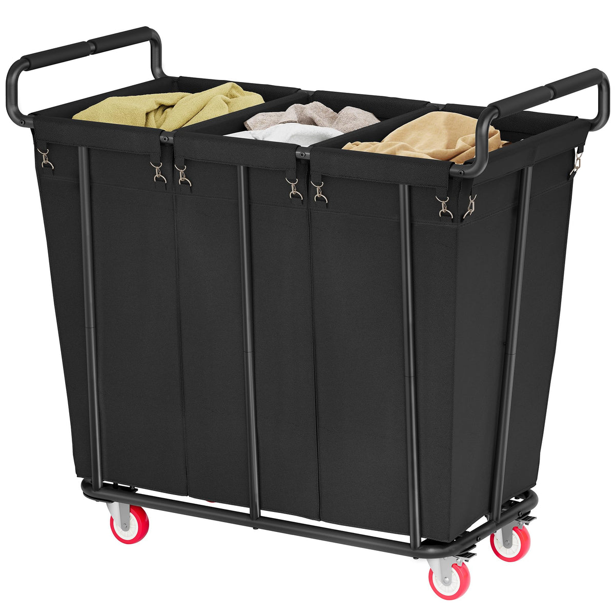 Gewudraw 360L rolling laundry hamper with wheels for easy transport