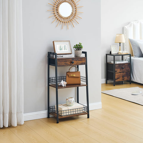 Gewudraw bathroom stand with towel hooks for organized bath essentials