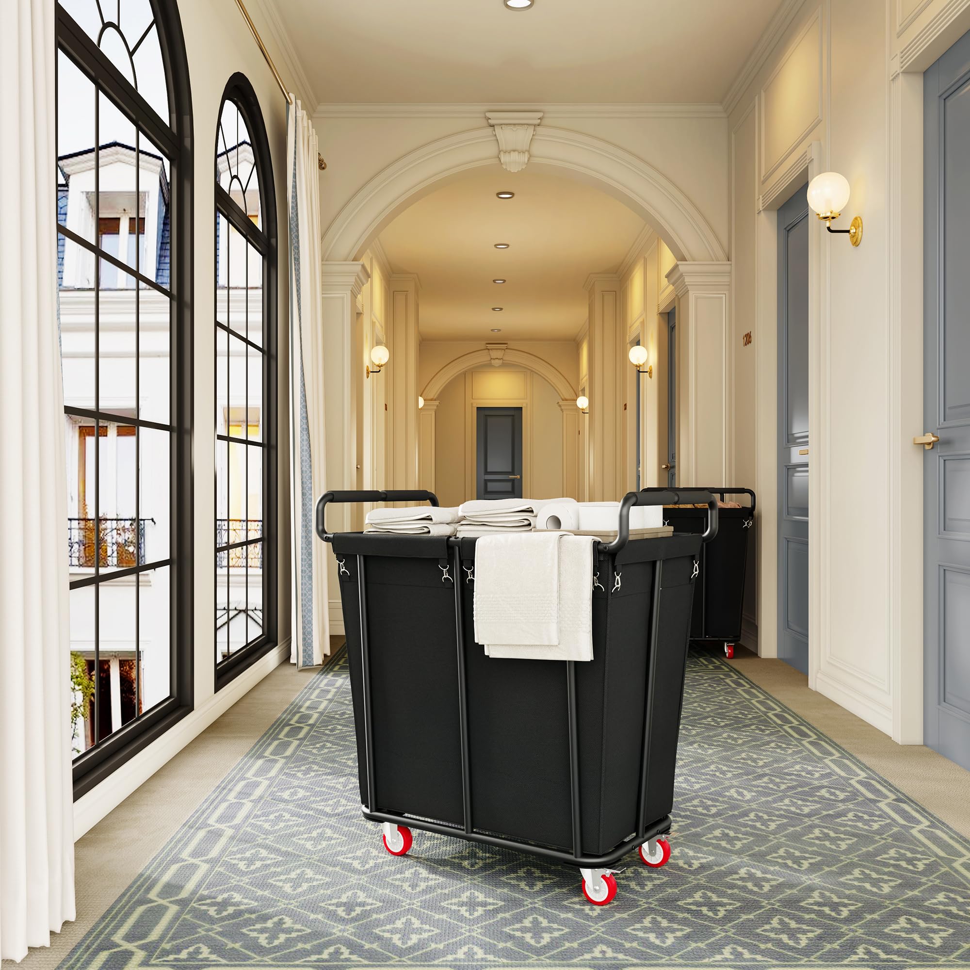 Gewudraw ideal for homes, hotels, or laundromats needing organized laundry storage.
