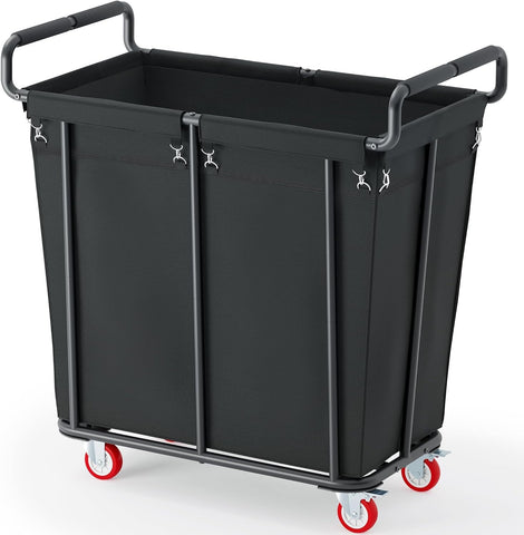 Gewudraw 360L rolling laundry hamper with wheels for easy family laundry storage.