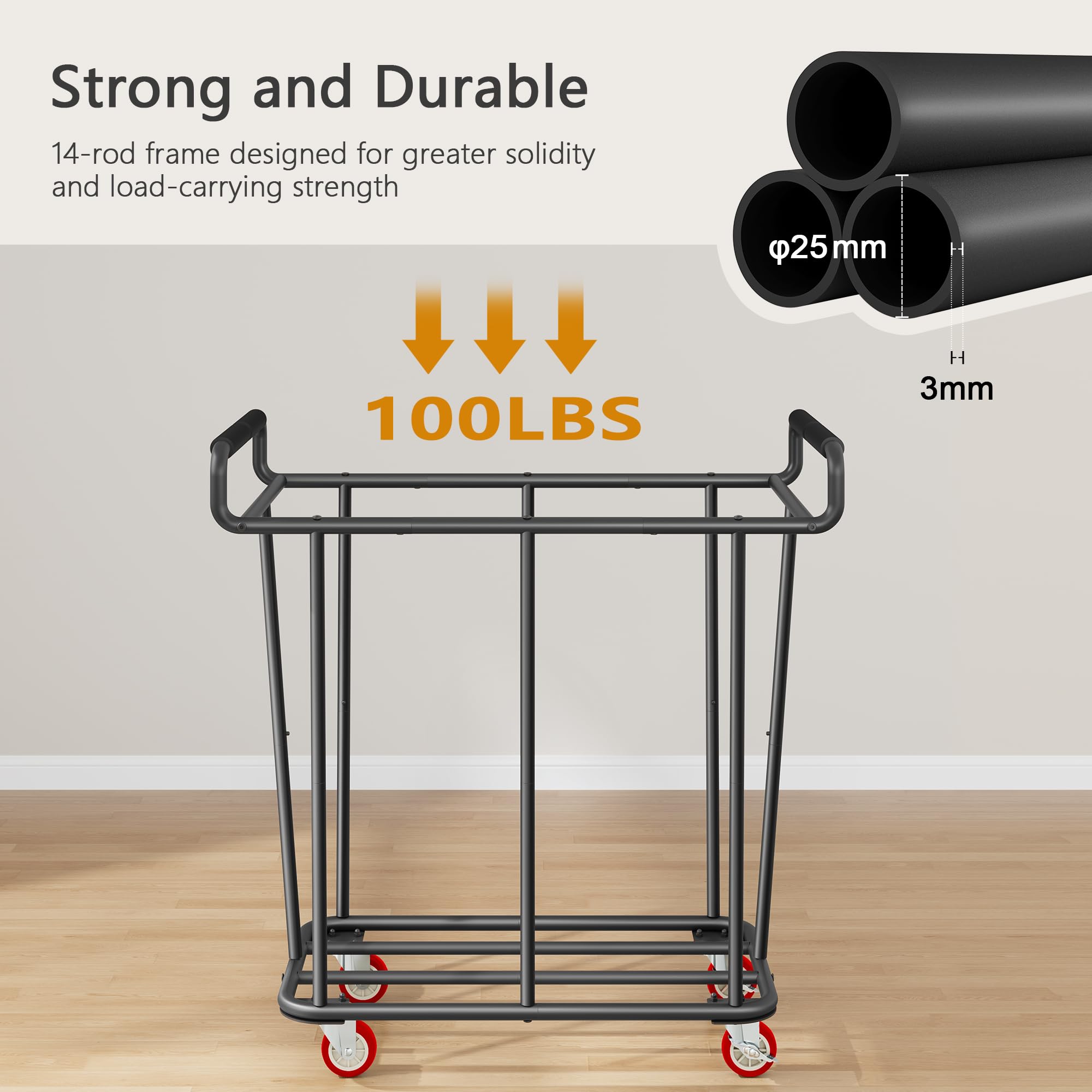 Gewudraw waterproof liner keeps clothes protected during transport.