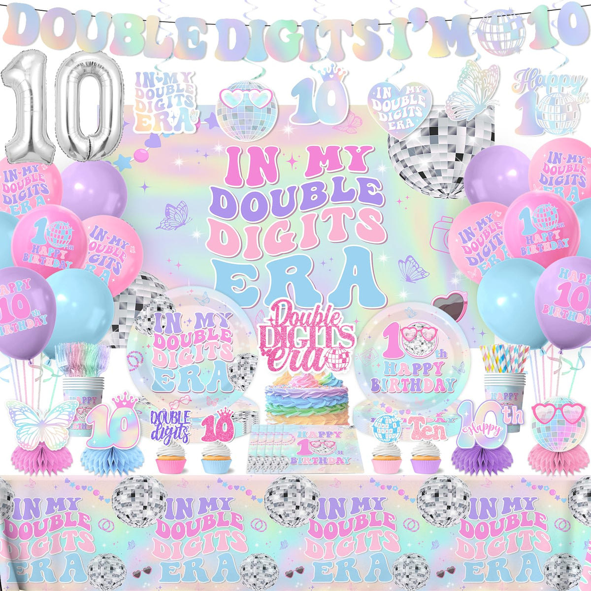 Gexlaju double digits era banner elevates the 10th birthday mood and photo ops