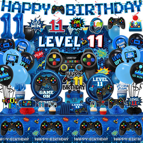 Gexlaju level 11 banner for a bold gamer birthday vibe