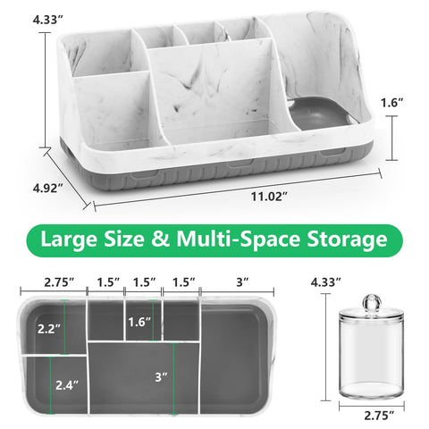 GFWARE six-piece set fits sinks, vanities, and countertops.