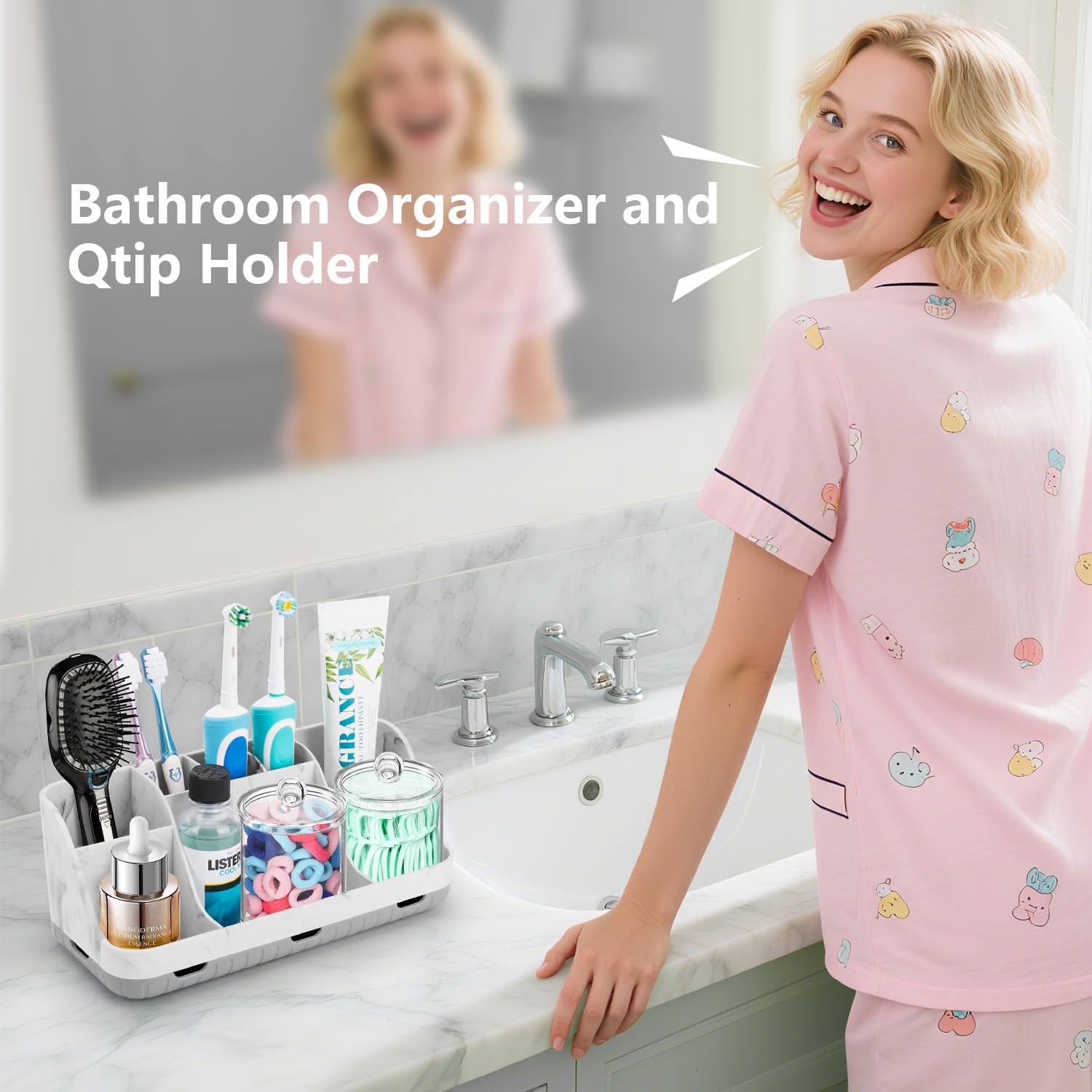 GFWARE detachable Qtip holder for easy cleaning and quick access.