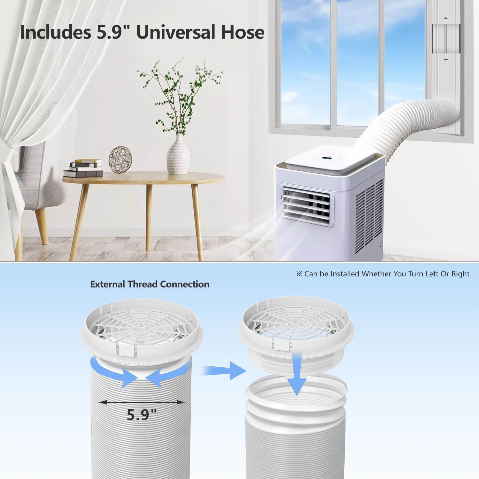 Adjustable seal panels fit 16.9 to 61 inches for sliding windows.