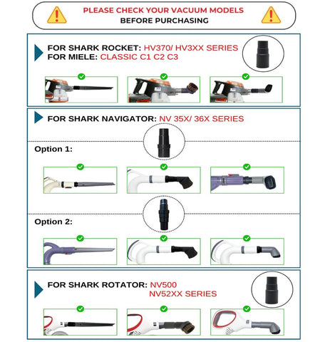 GHAMADE 35mm vacuum attachments for versatile cleaning reach