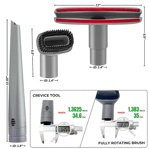 GHAMADE crevice tool for tight spaces and car detailing.