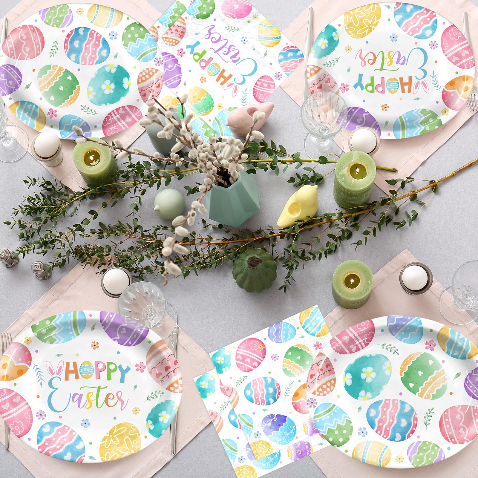 Spring party decor range pairs with other Easter accents.