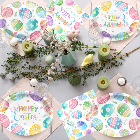 Spring party decor range pairs with other Easter accents.