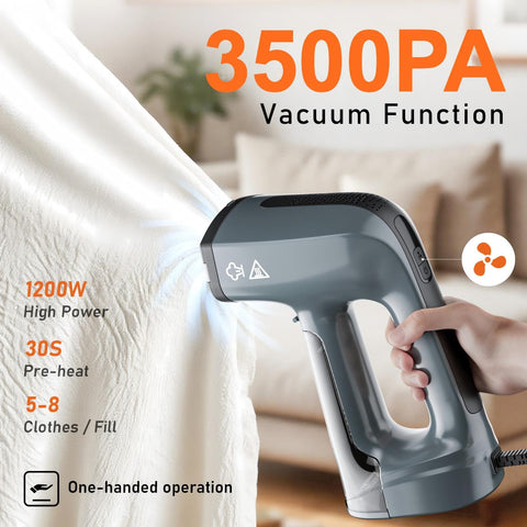 GHORA steamer performing wrinkle removal in 30 seconds on fabric