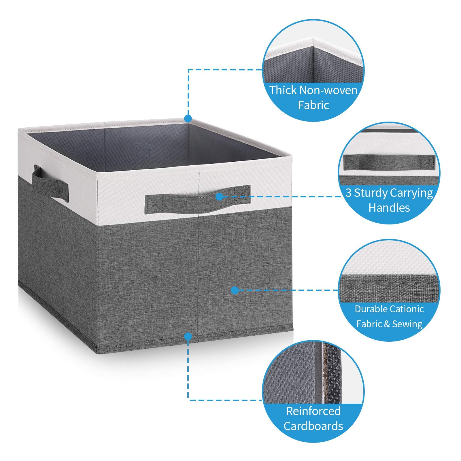 GhvyenntteS storage bin on a shelf showing neat stacking