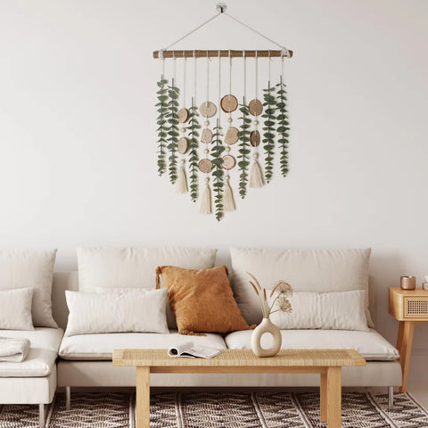 Giauma eucalyptus decor complements bedrooms, living rooms, and entryways.