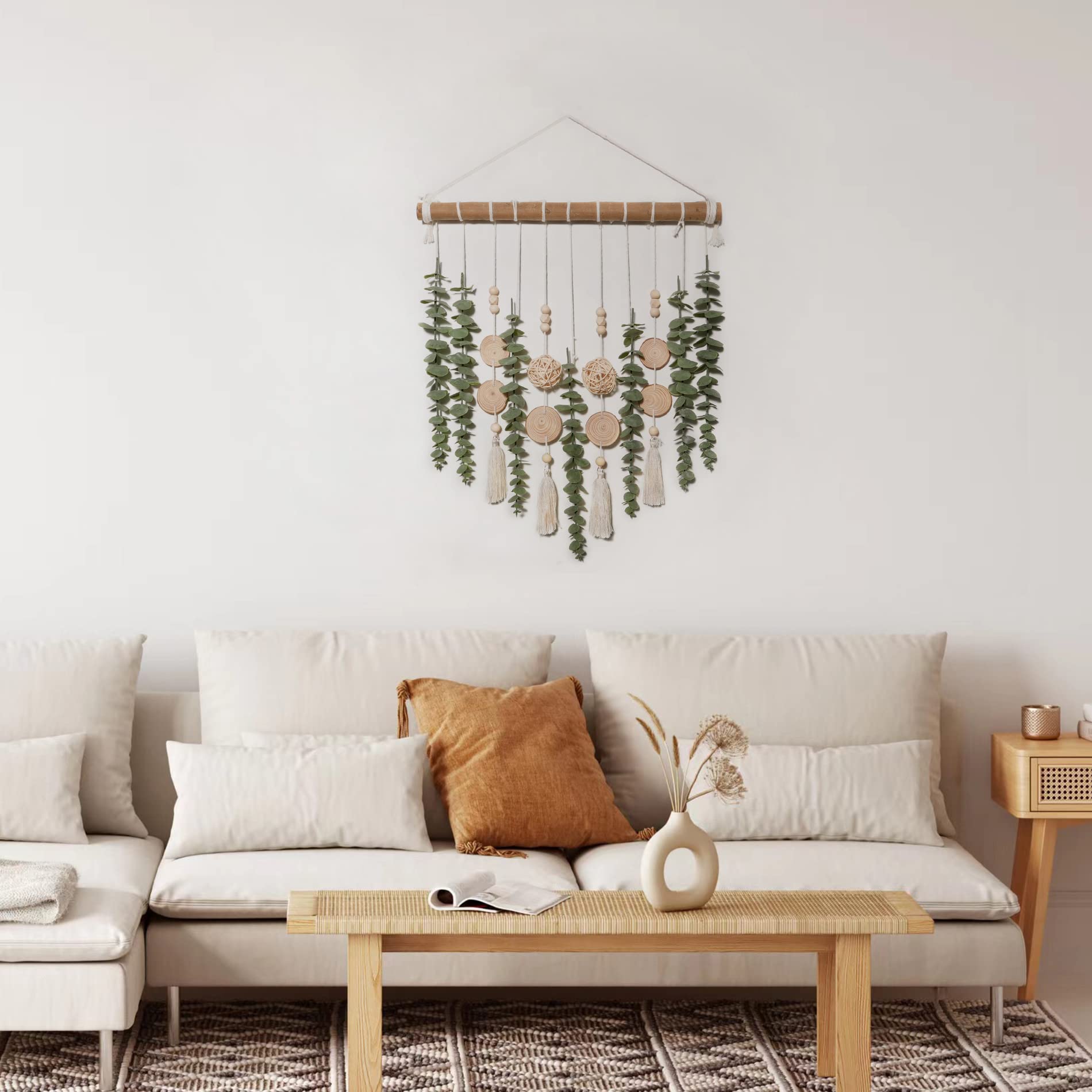 GIAUMA versatile rustic wall hanging suitable for bedroom, bathroom, or living spaces.
