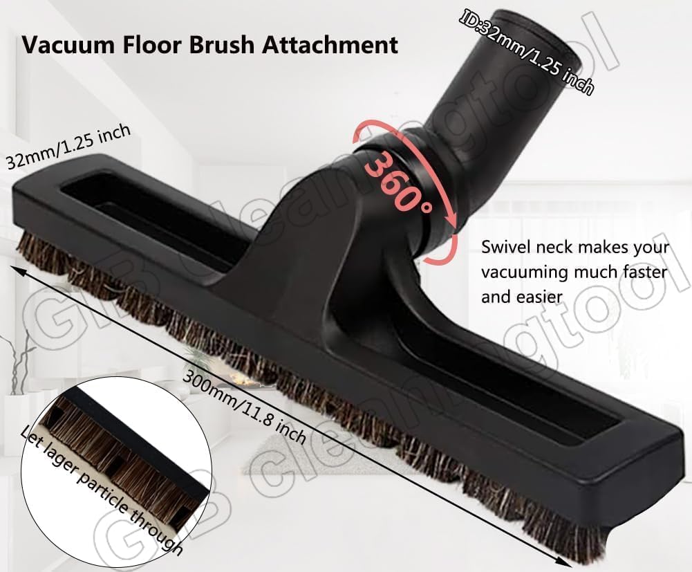 GIB Cleaningtool twelve inch floor brush for efficient hard-surface cleaning
