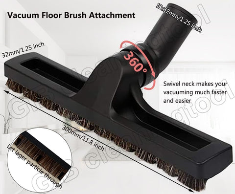 GIB Cleaningtool twelve inch floor brush for efficient hard-surface cleaning