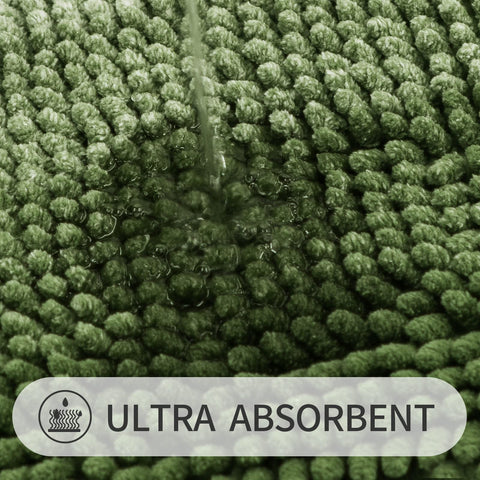 Gibelle absorbent, fast-drying mat keeps bathroom floors dry