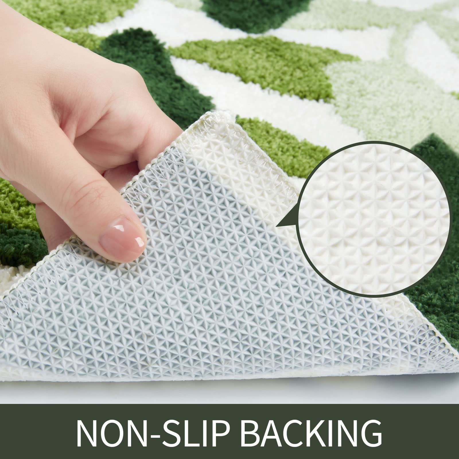 Gibelle green bathroom rug set can complement bathrooms as a practical gift.