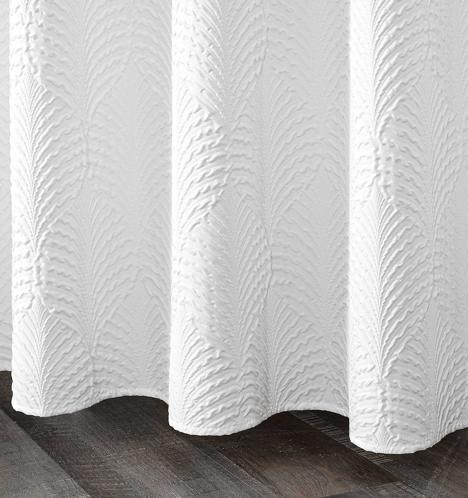 Gibelle modern farmhouse chic bathroom detail adds bright styling.