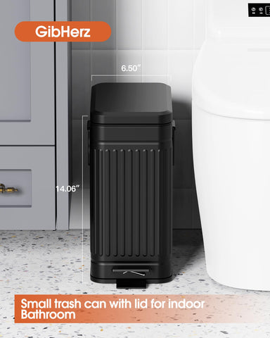 GibHerz stainless steel bin with odor-control features