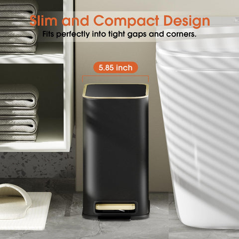 GibHerz trash can shows removable inner bucket for easy cleaning