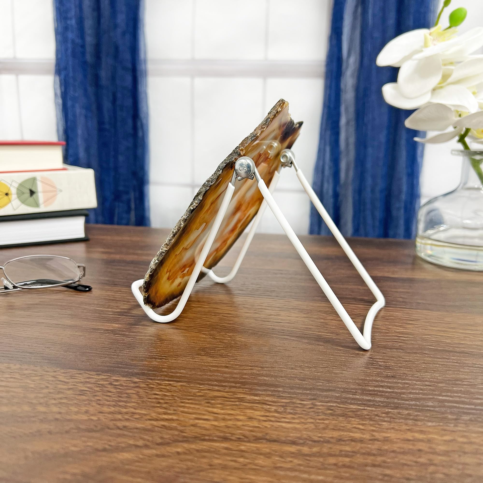 Gibson Holders 2A easel folded compactly for storage after events.