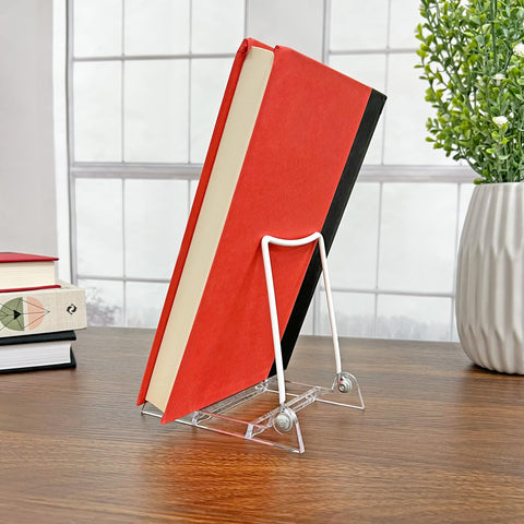 Gibson Holders 3PL folding easel design saves space on tabletops.