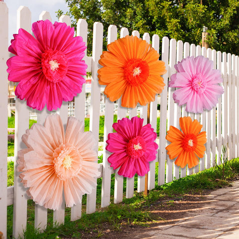 Giegxin giant paper flower peach pink brightens celebrations with color and texture.