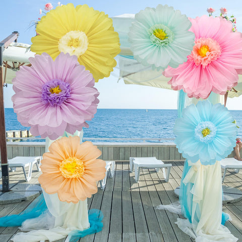Giegxin pastel flowers for dessert table accents and photo moments.